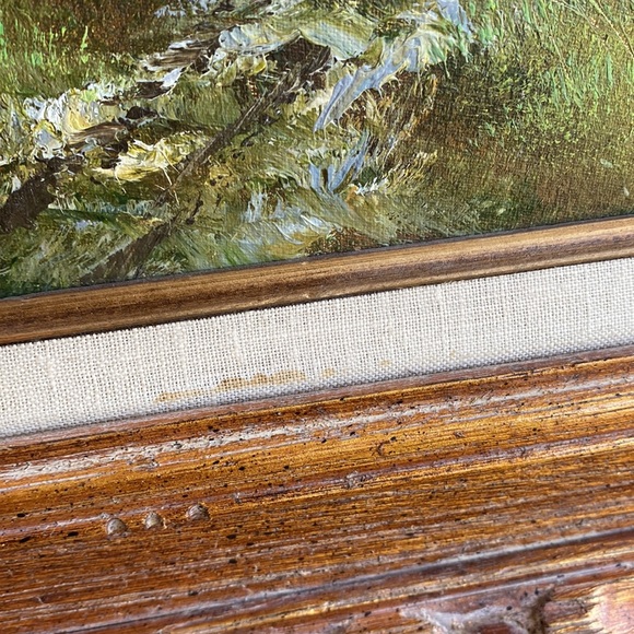 Vintage original landscape oil painting - Picture 7 of 8